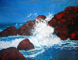 David Cuffari: 'red rocks', 2009 Acrylic Painting, undecided. 