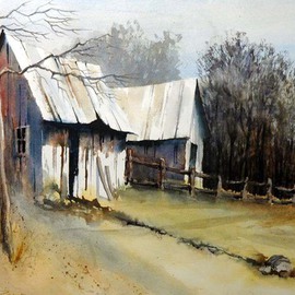 Delaware County Barnyard By Charles Rowland