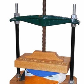 Bill Czappa: 'pressed duck', 2019 Mixed Media Sculpture, Humor. Artist Description: This piece has been sold but the collector said I could made a few more of them. This piece is another play on words with donalds head stuck in a wine press. Someone saw it and said why not do Ppekin Duck and so I did. This ...