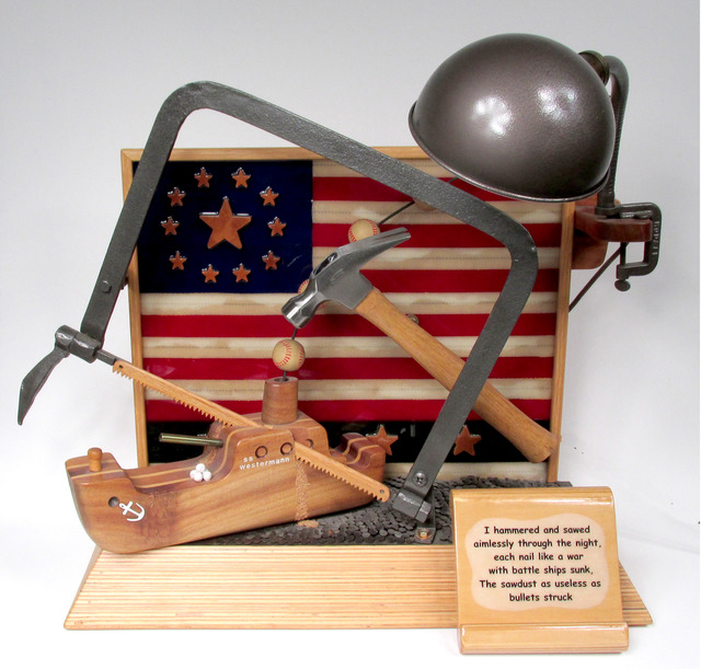 Bill Czappa  'The Never Ending War', created in 2008, Original Assemblage.
