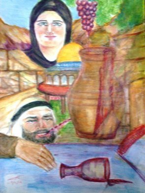 Khalil Dadah: 'Drunkard', 2007 Watercolor, People. Artist Description:      sea , unknown , fear , far               ...