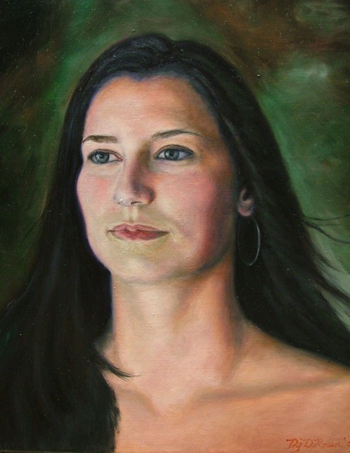 Artist Debra Derouen. 'ANGEL' Artwork Image, Created in 2009, Original Painting Oil. #art #artist