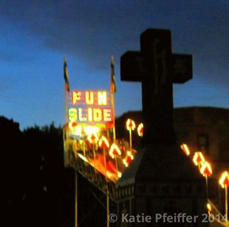 Katie Pfeiffer: 'Fun Slide ', 2014 Color Photograph, Death.   No  need  to write a long essay about this  photograph.   But this  shot  was something I  have been waiting  17  years  to get and finally  got it. (c) Katie Pfeiffer 2014All Rights ReservedPrints available                                                                    ...