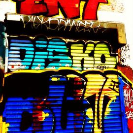Katie Pfeiffer Artwork Graffiti Wal Number Four Disko Butt, 2014 Color Photograph, Urban