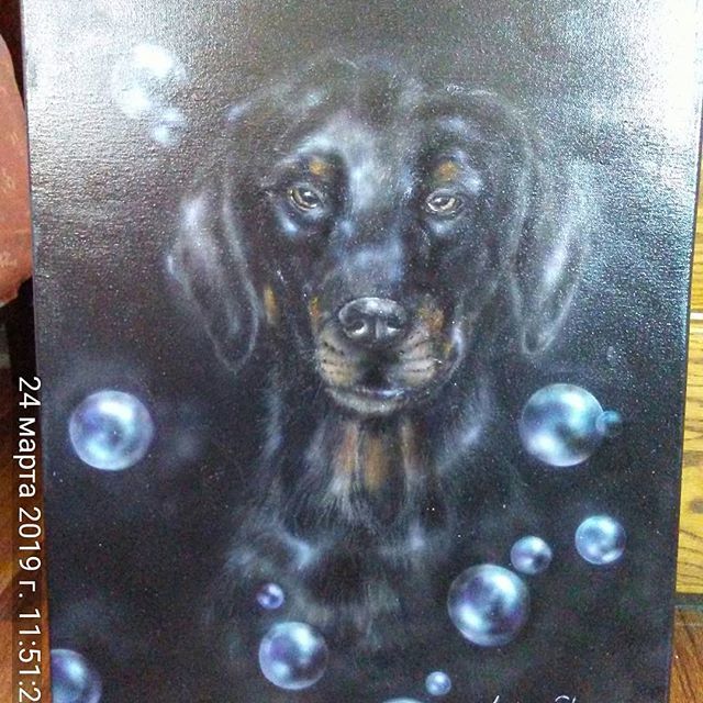 Artist Marina Stewart. 'Dog' Artwork Image, Created in 2019, Original other. #art #artist