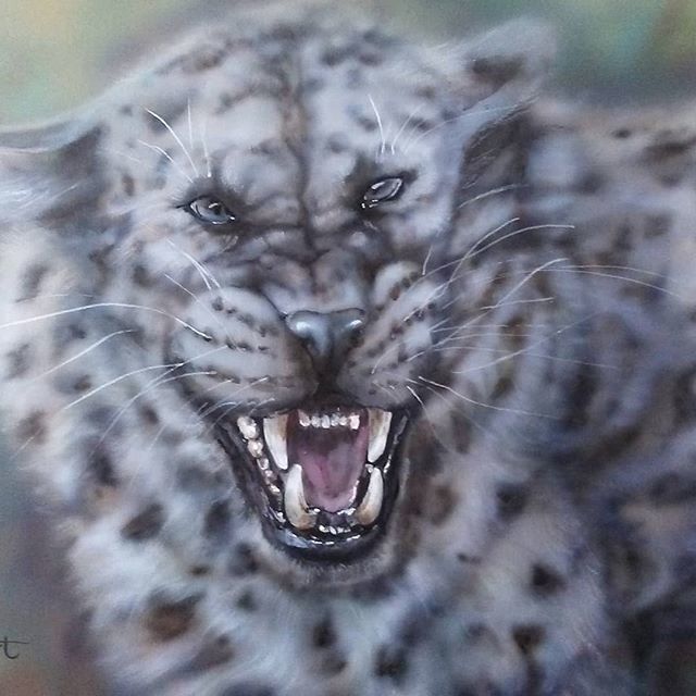 Artist Marina Stewart. 'Leopard' Artwork Image, Created in 2019, Original other. #art #artist