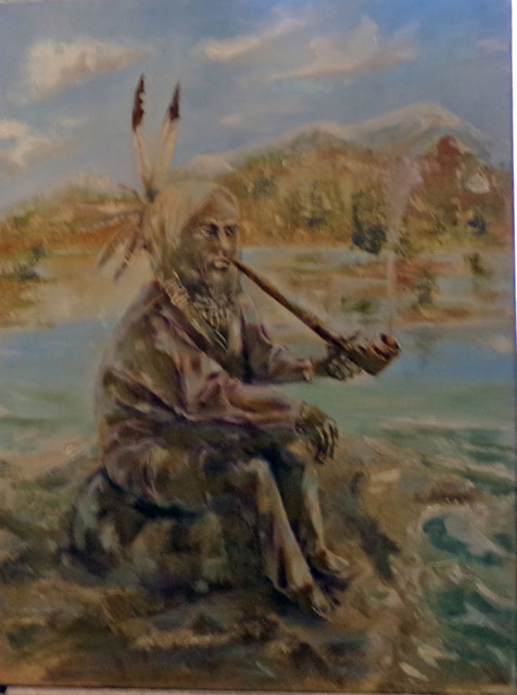 Artist Marina Stewart. 'Native Indian' Artwork Image, Created in 2017, Original other. #art #artist