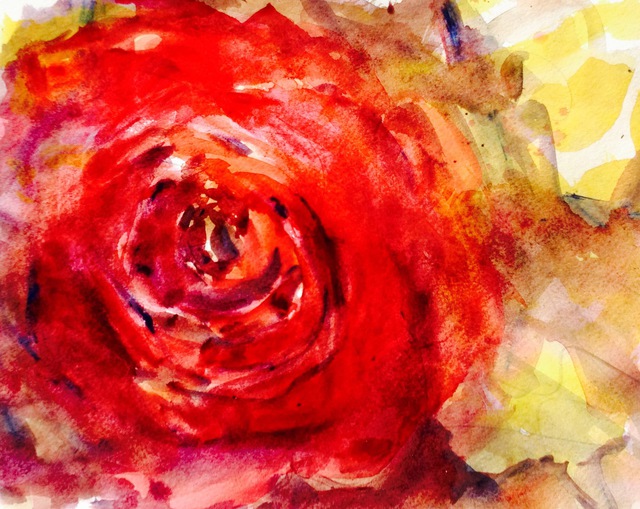 Artist Daniel Clarke. 'Astral Rose' Artwork Image, Created in 2015, Original Woodcut. #art #artist
