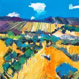 Daniel Clarke: 'Napa Valley', 2008 Acrylic Painting, Landscape. Artist Description:   Napa Valley is part of the Artist' s California Scenes series of paintings.  ...