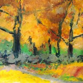 Daniel Clarke: 'Portland Autumn', 2011 Acrylic Painting, Landscape. Artist Description:       