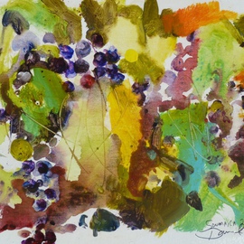 Daniel Clarke: 'Sonoma Grapes', 2011 Acrylic Painting, Landscape. Artist Description:      Sonoma Grapes  is part of the Artists California landscape series of painings.        ...