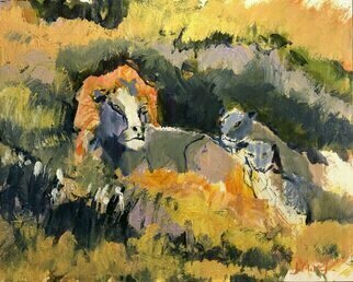 Daniel Clarke: 'family', 2022 Acrylic Painting, Landscape. Acrylic on canvas board Forever he rules the land with regal regard as his roar sings. The pride of a Lion as he thunders announcing he is the king. His mane of gold and eyes of ember blazing in the night. He is a warrior of the land he protects ...