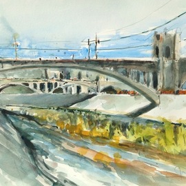 Los Angeles River Scene, Daniel Clarke