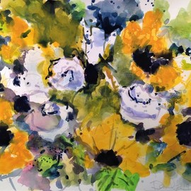 Sunflowers White Roses, Daniel Clarke