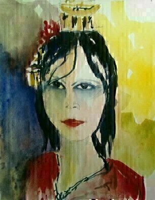 Daniel Clarke: 'young asian lady', 2019 Watercolor, Portrait. Artist Description: When your eyes, Meet mine, You smile, So fine.The thoughtOf being with you, Excites me, ItaEURtms all I wanna do.Chinese woman, I love you, Chinese woman, Why donaEURtmt you love me too  Chinese woman, DonaEURtmt go far away, Chinese woman, Why donaEURtm...
