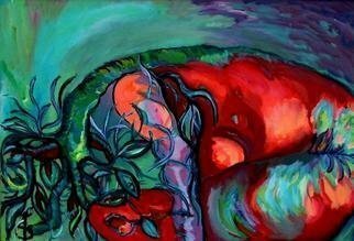 Daniela Isache: 'Metamorphosis', 2008 Oil Painting, Expressionism.   The expressionist view on the mythical story of Daphne                                     An expressionist image of the tight relationship between man and woman.                      ...