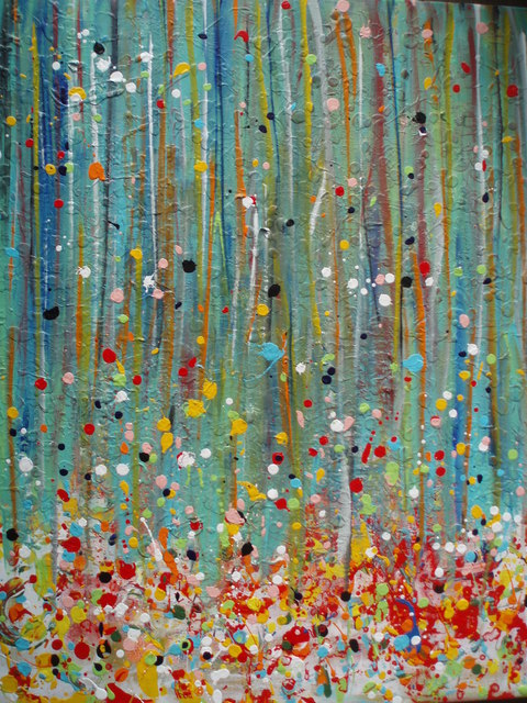 Daniel Ho  'Spring', created in 2012, Original Painting Encaustic.