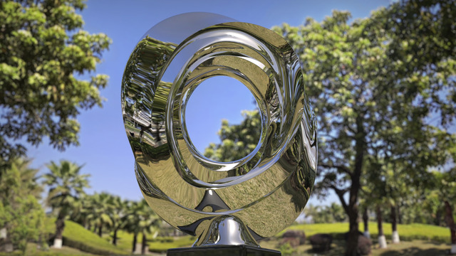 Daniel Kei Wo  'Enigmatic Vortex1', created in 2010, Original Sculpture Steel.