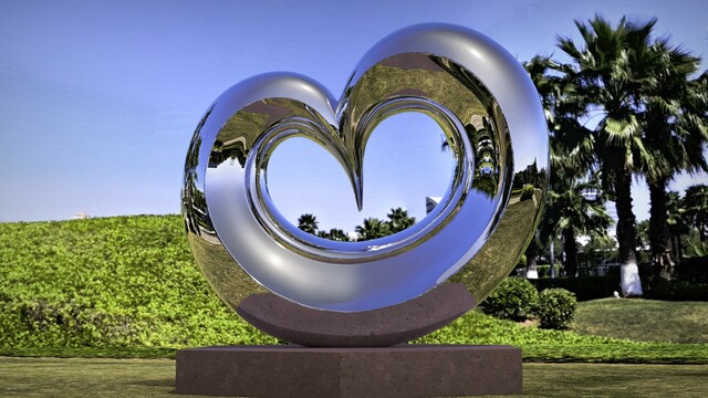 Daniel Kei Wo  'Resonance1', created in 2010, Original Sculpture Steel.