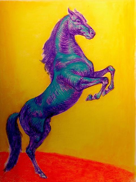 Artist Daniela Vasileva. 'Horse' Artwork Image, Created in 2013, Original Drawing Ink. #art #artist