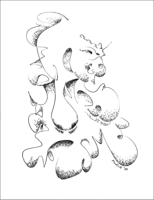 Dave Martsolf  'Alternate Speaker', created in 2002, Original Drawing Pastel.