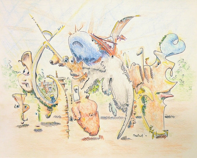Dave Martsolf  'Care For The Animals', created in 2011, Original Drawing Pastel.