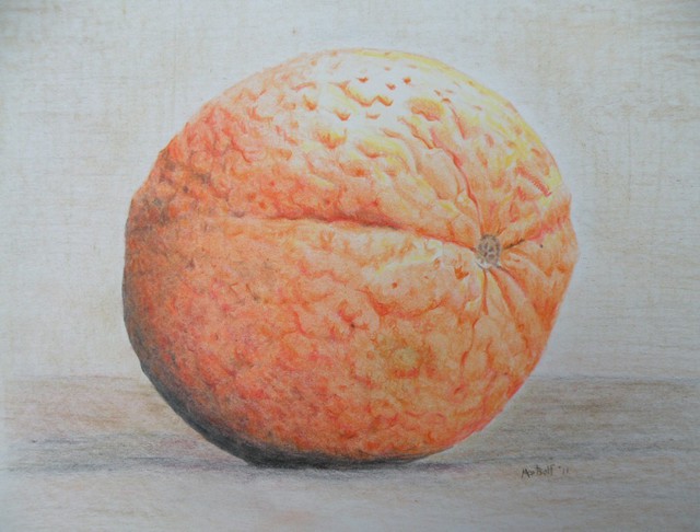 Dave Martsolf  'Orange', created in 2011, Original Drawing Pastel.