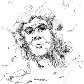 Zeus the Drawing By Dave Martsolf