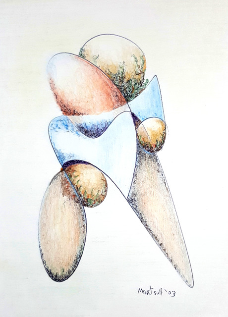 Dave Martsolf  'Bolder', created in 2003, Original Drawing Pastel.