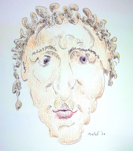 Dave Martsolf  'Caius Lividicus', created in 2018, Original Drawing Pastel.