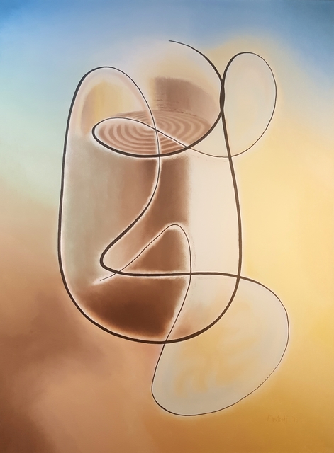 Artist Dave Martsolf. 'Cup A Joe' Artwork Image, Created in 2019, Original Drawing Pastel. #art #artist