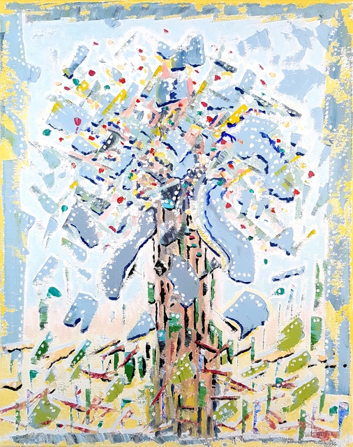 Dave Martsolf  'December Tree', created in 2020, Original Pastel Oil.