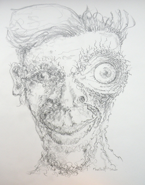 Dave Martsolf  'Eye Captain', created in 2010, Original Drawing Pastel.