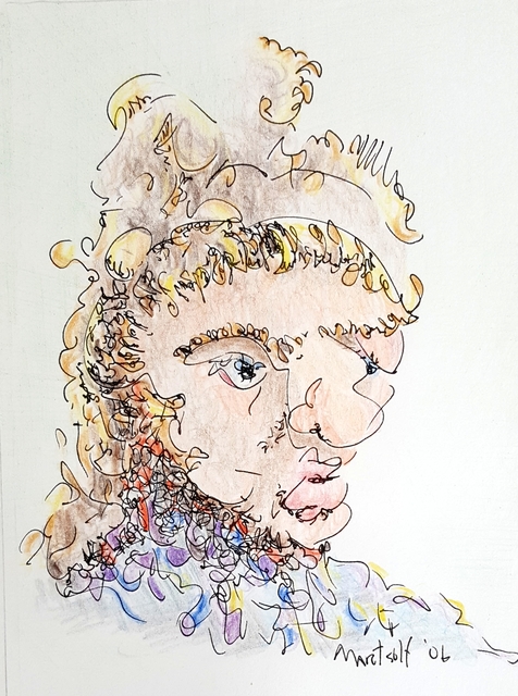 Artist Dave Martsolf. 'Frederick The Great' Artwork Image, Created in 2006, Original Drawing Pastel. #art #artist