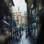Venice dark alley By David Rocky Aguirre