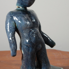 David Rocky Aguirre: 'work in progress matador study 1', 2009 Ceramic Sculpture, Figurative. Artist Description:  Matador study- wire test ...