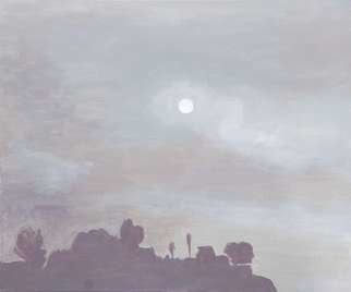 David Eric Gordon: 'Buildings in Fog', 2009 Acrylic Painting, Landscape.  acrylic on canvas  ...