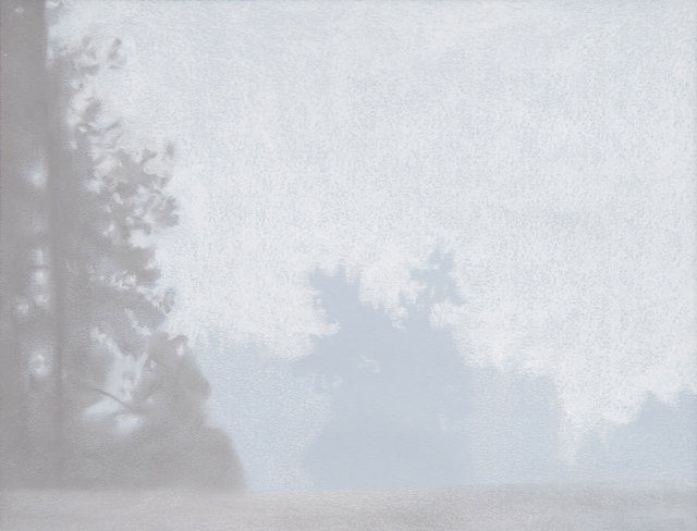 David Eric Gordon  'Trees In Morning Fog', created in 2009, Original Painting Acrylic.