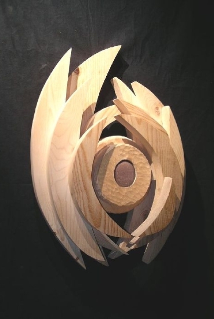 David Chang  'Eye Of The Wind', created in 2004, Original Sculpture Wood.
