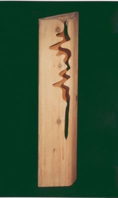 David Chang: 'Flowing River', 2004 Wood Sculpture, Abstract. 