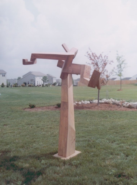 David Chang  'Tree', created in 2004, Original Sculpture Wood.