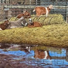 a trippen of goats By David Larkins