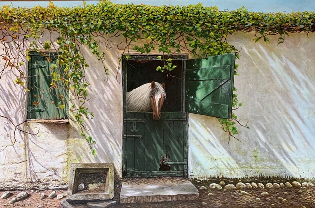 Artist David Larkins. 'Pinto Stewart Of Bunratty' Artwork Image, Created in 2019, Original Giclee Reproduction. #art #artist