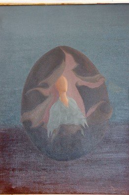 Raquel Davidovici: 'hacia la luz', 1972 Oil Painting, Surrealism. 