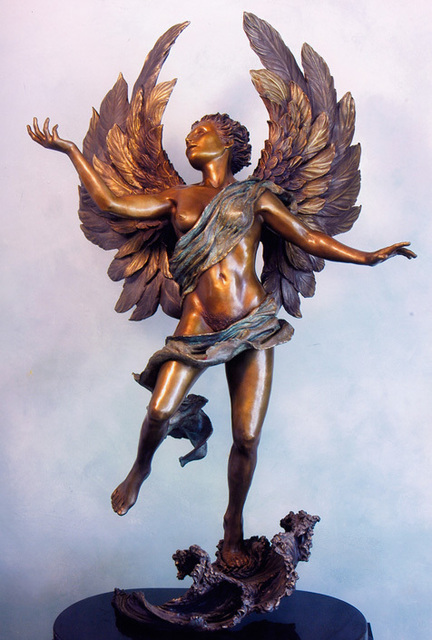 Dawn Feeney  'Divine Romance', created in 2006, Original Sculpture Bronze.