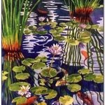 Koi Pond By Debra Lennox