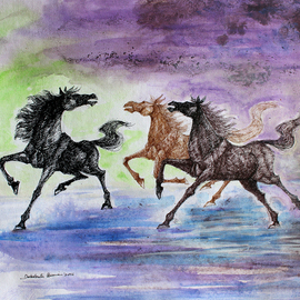 galloping horses 56 By Debabrata Biswas