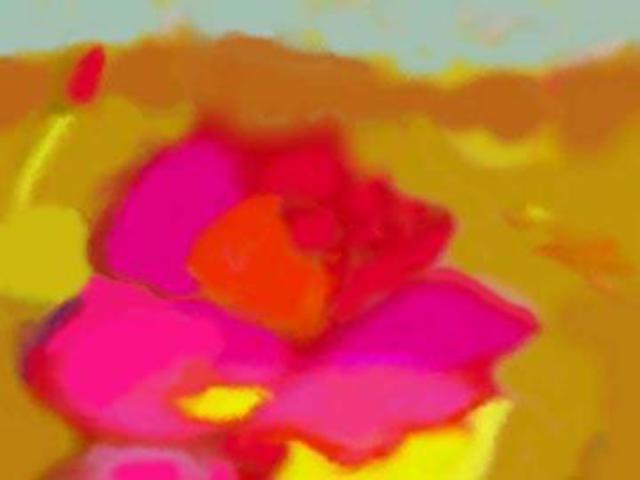 Debra Reilly  'Big Flower', created in 2004, Original Painting Oil.
