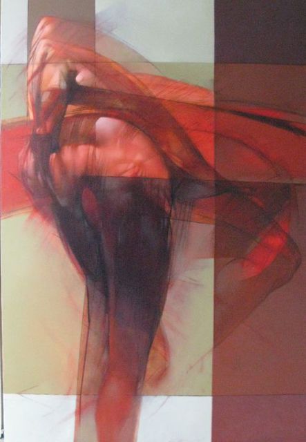 Jorge Posada  'Untitled III', created in 2010, Original Painting Oil.