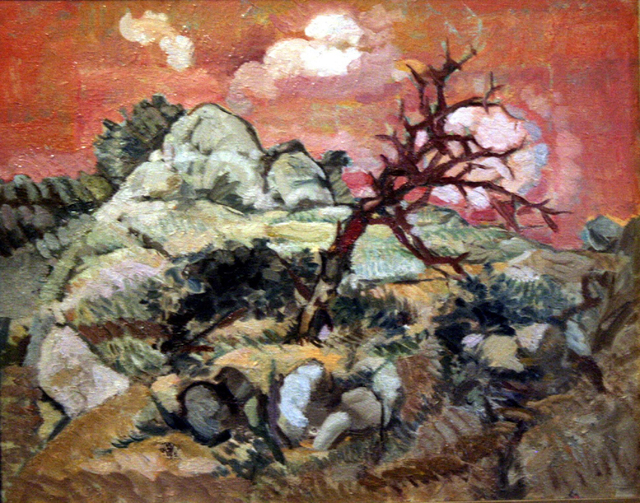 Basha Aziz  'Oriental Landscape', created in 2010, Original Painting Oil.